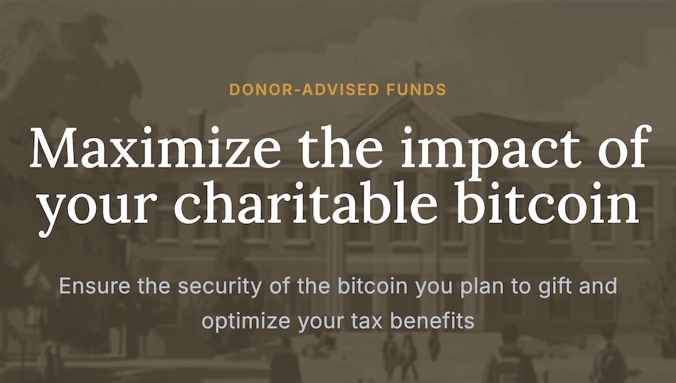 Unchained and UI Launch Bitcoin-Native Donor-Advised Funds